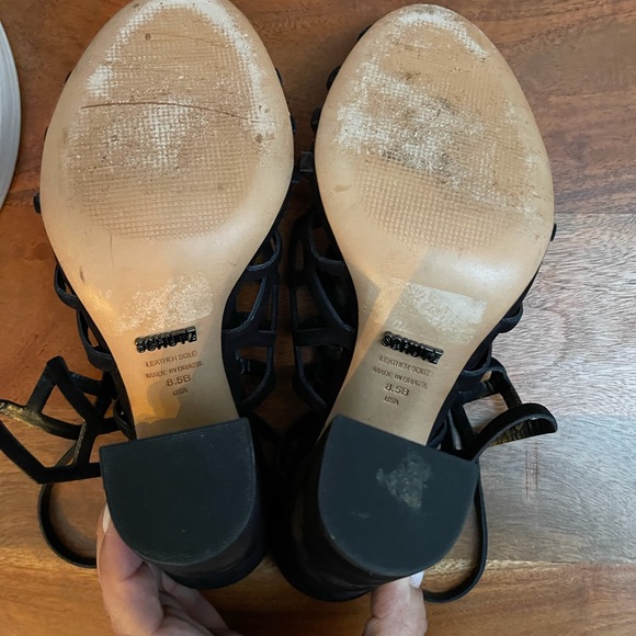 Schutz Jaden Heel in Black - Picture 7 of 9